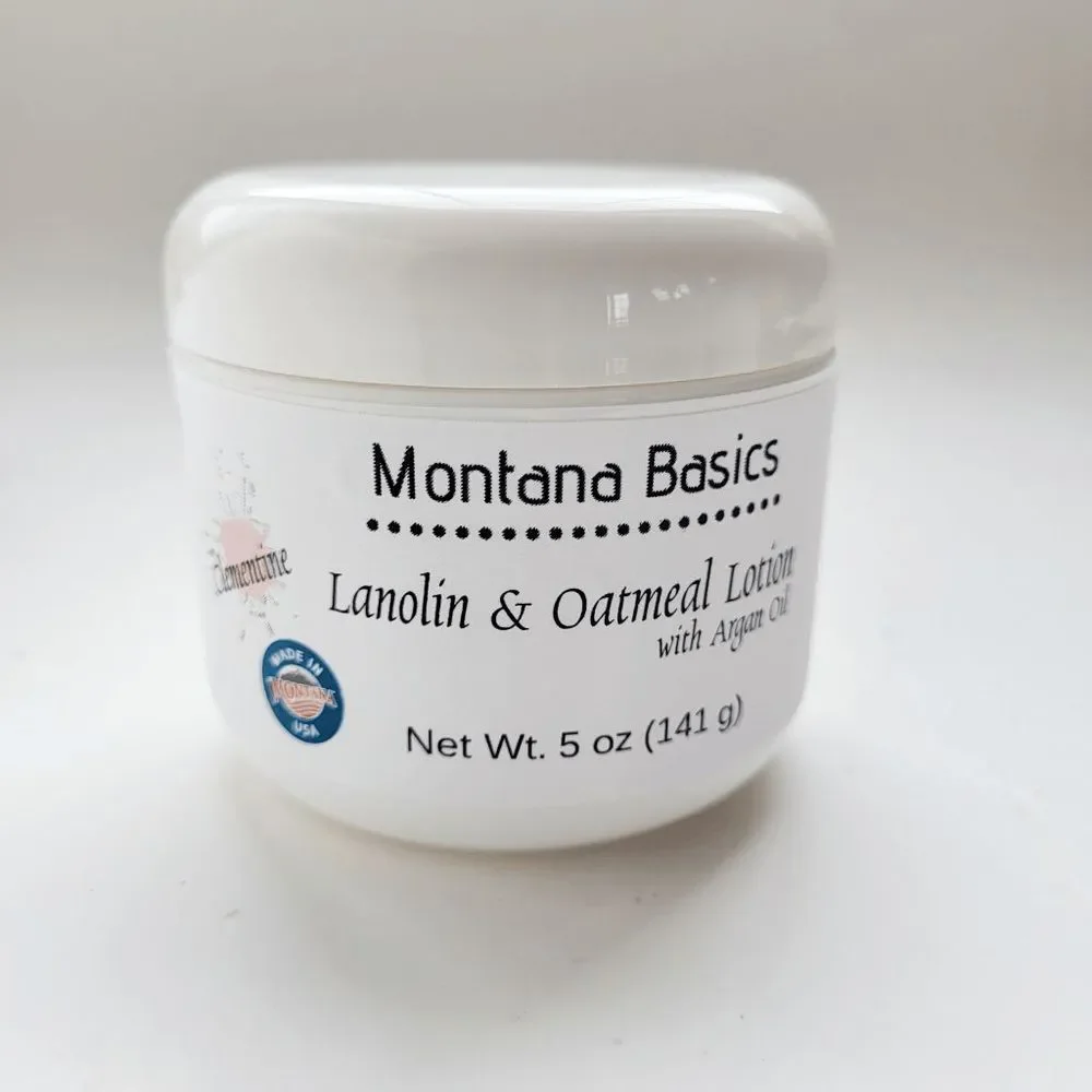 Lanolin & Oatmeal Lotion - with Argan Oil: CLEMENTINE
